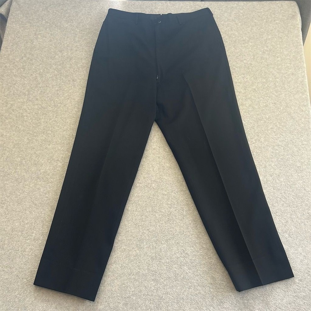 Vintage US Navy Pants Military Mens 36 Black Trousers Slacks Vietnam 60s 1967